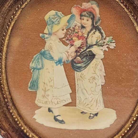 Vintage Romantic Victorian Fashion French Magazine La Mode Illustration Wall Art - Picture 2 of 14